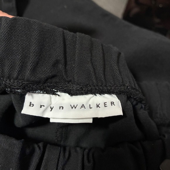 Bryn Walker Lagenlook Black Tencel Elastic Waist Pant Made in USA Women Size S - Picture 5 of 11